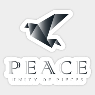 Peace is unity of peaces Sticker